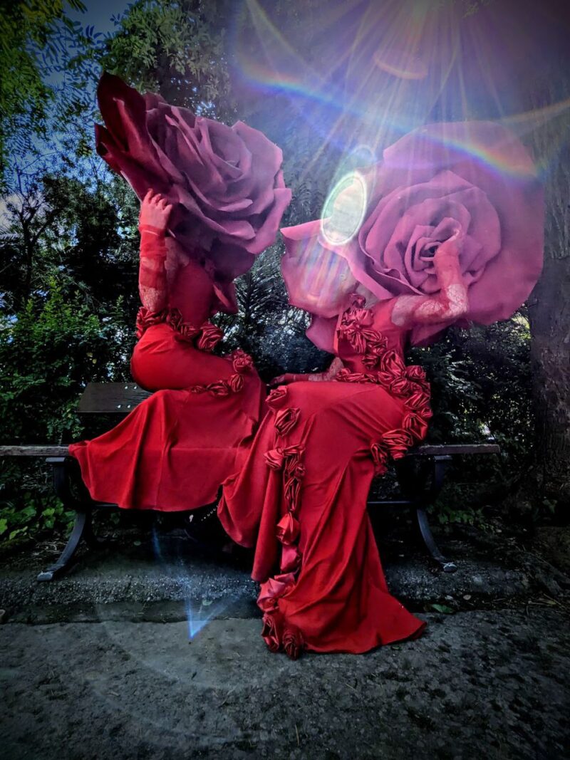 Collezione Rose rosse giganti per tableau vivant — Costumi, Bei Mostri sartoria creativa